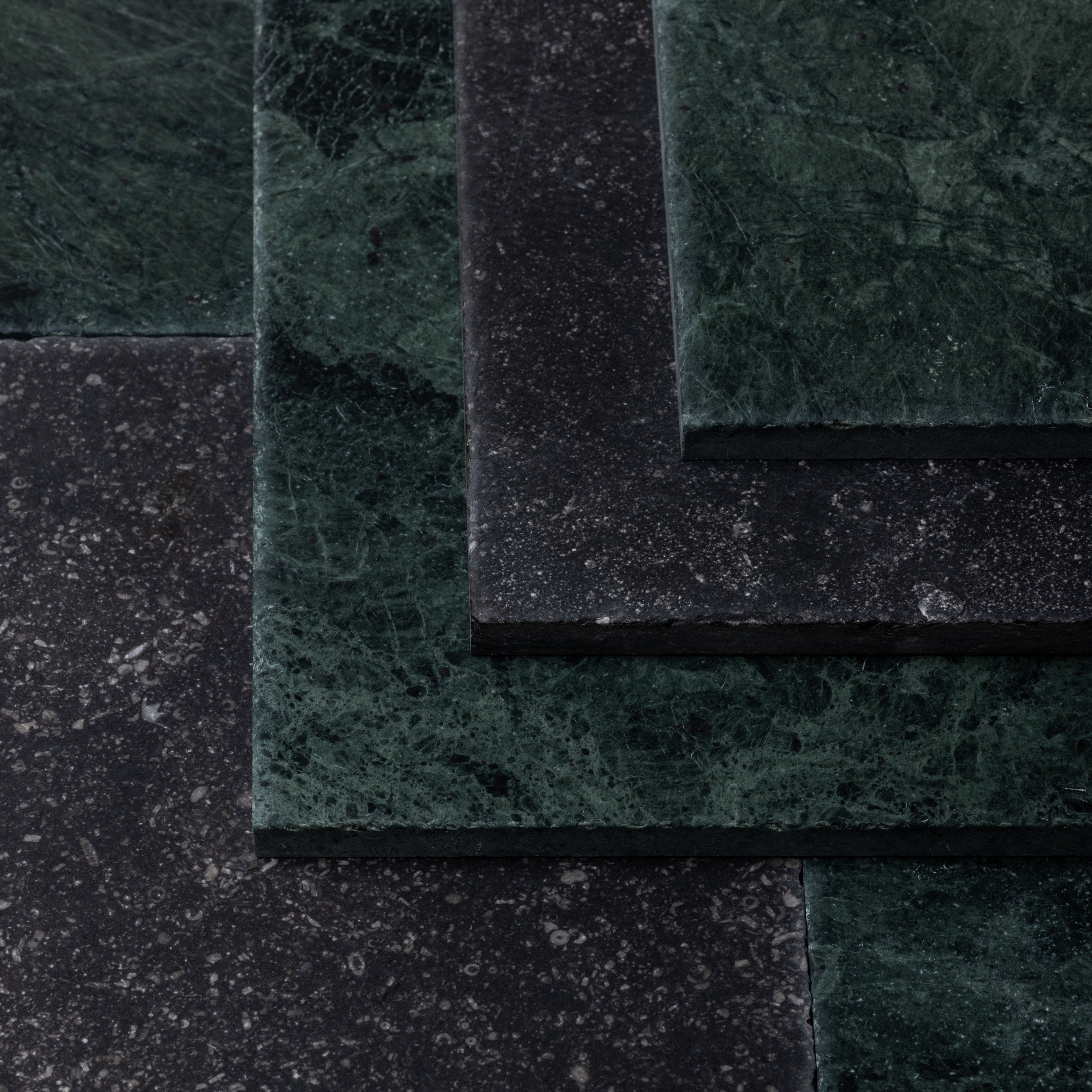 Verde Alpi X Belgian Bluestone 12x12 Patina Checker Tile