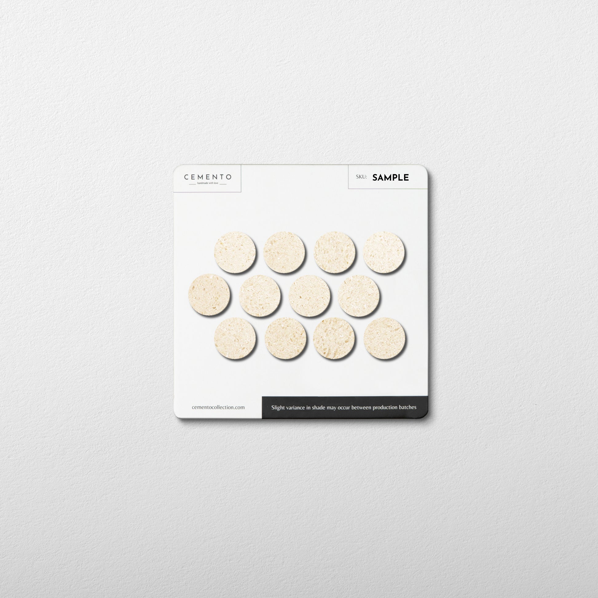 Penny Round 1" Limestone Honed Mosaic Tile sample