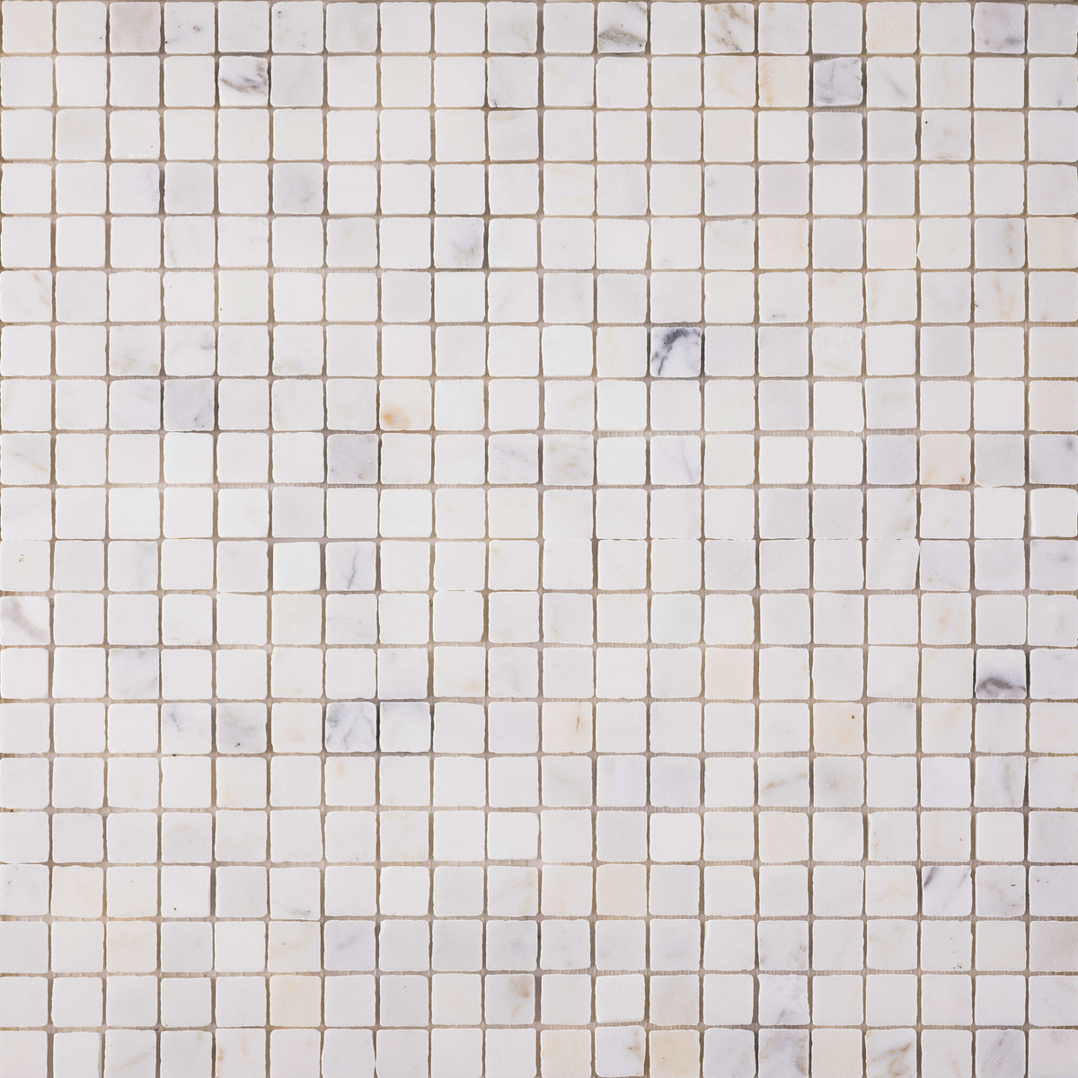 Calacatta Gold 1x1 Patina Marble Mosaic Tile