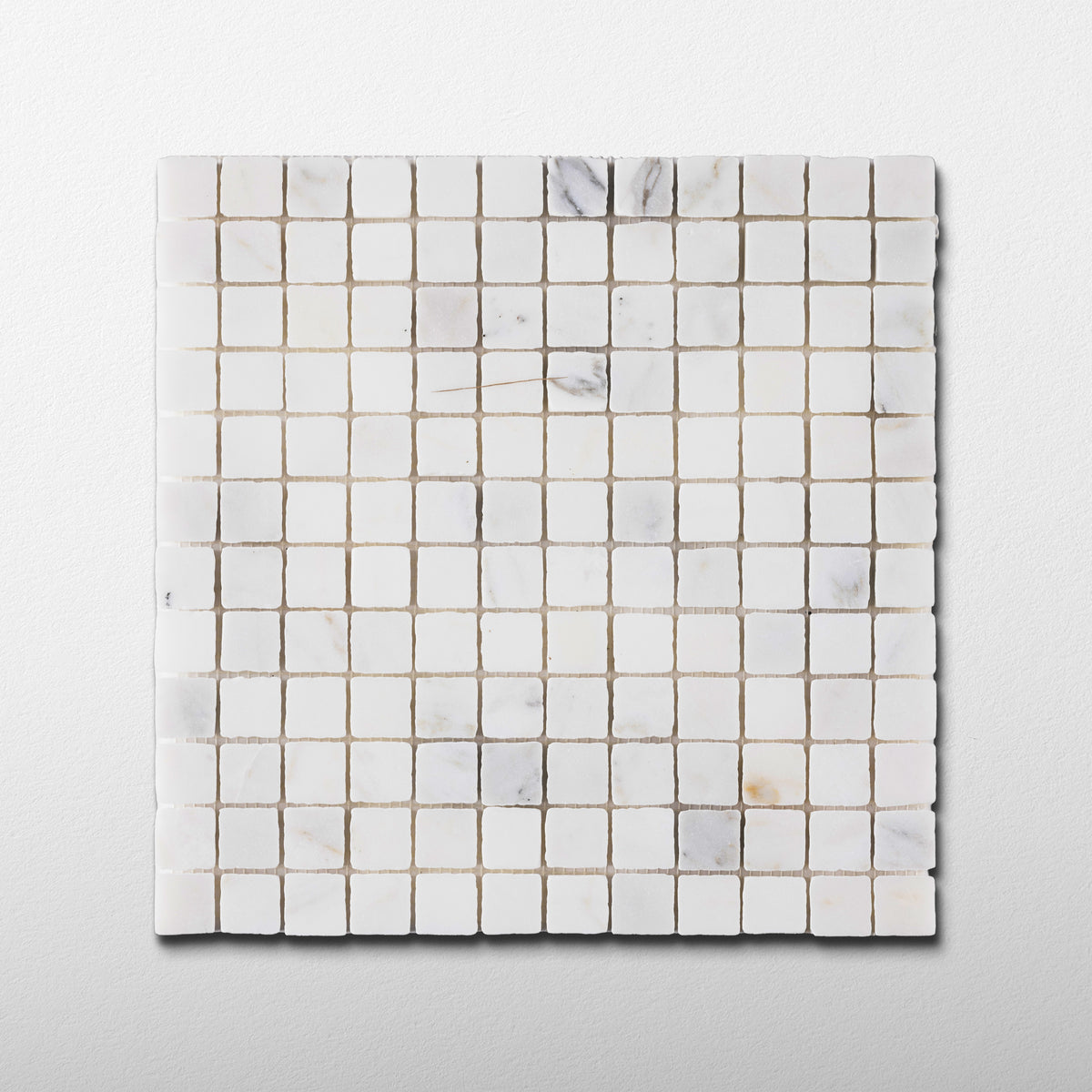 Calacatta Gold 1x1 Patina Marble Mosaic Tile