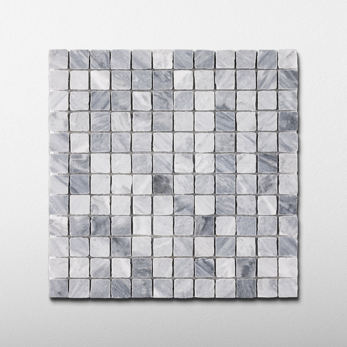Bardiglio Scuro 1x1 Patina Marble Mosaic Tile