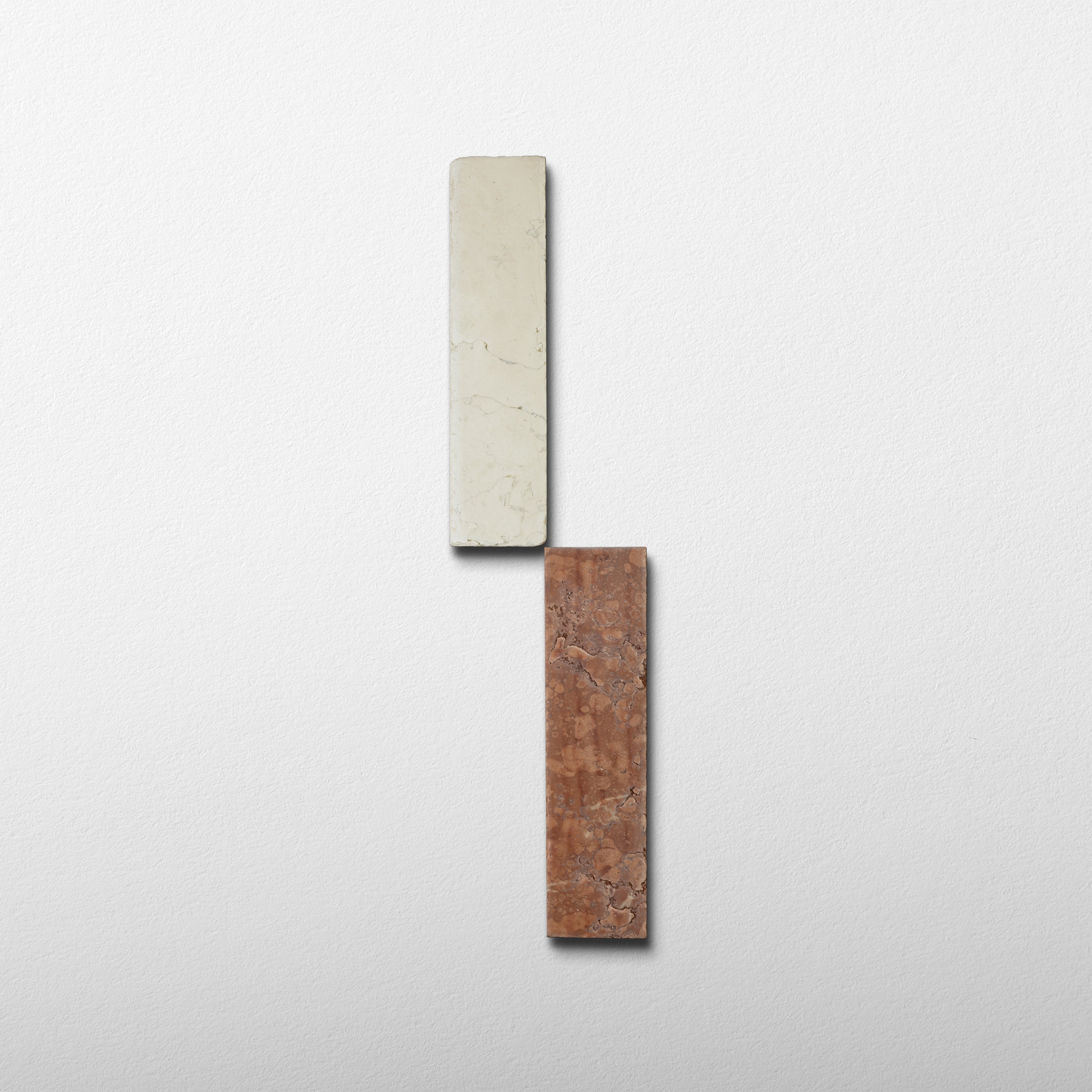 Bianco Perlino X Rosso Verona 3x12 Patina Checker Tile