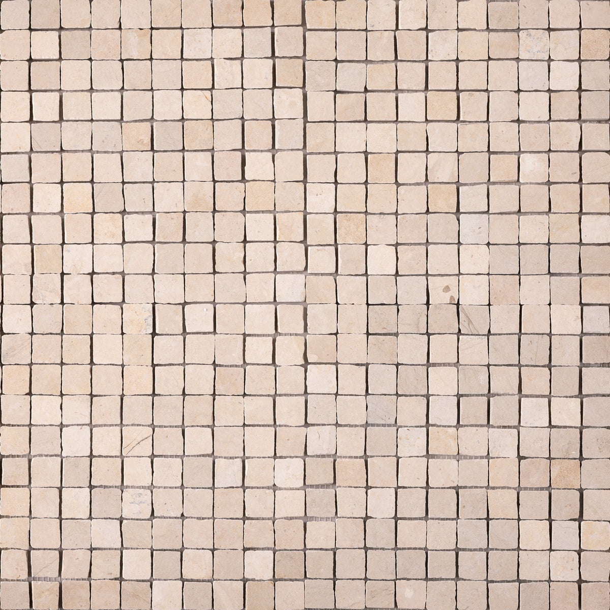 Thala Beige 1x1 Patina Marble Mosaic Tile