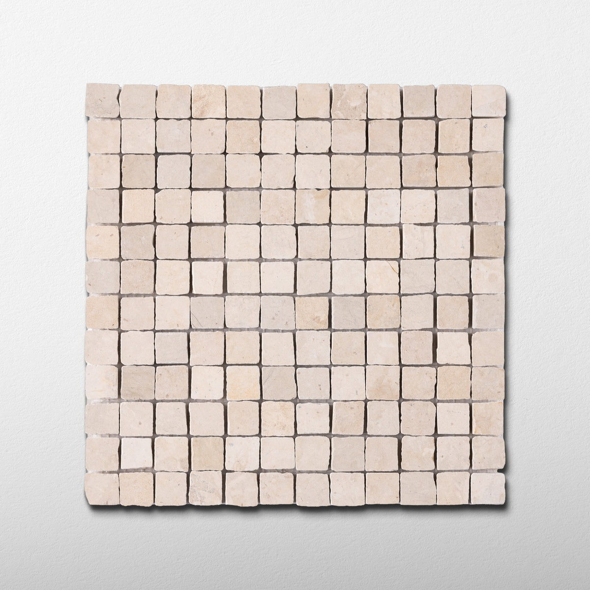 Thala Beige 1x1 Patina Marble Mosaic Tile