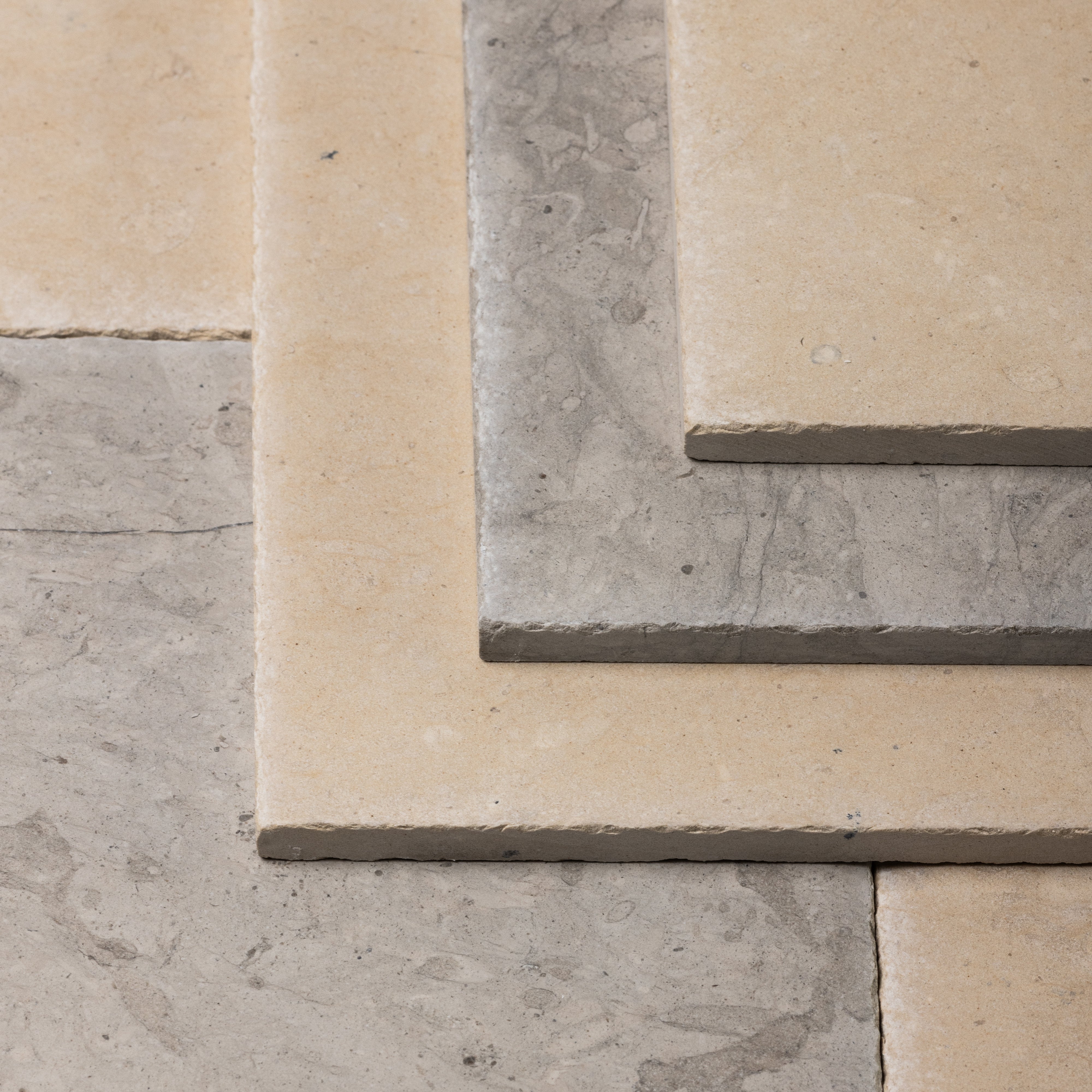 Tala Beige X Tala Grey 12x12 Patina Checker Tile