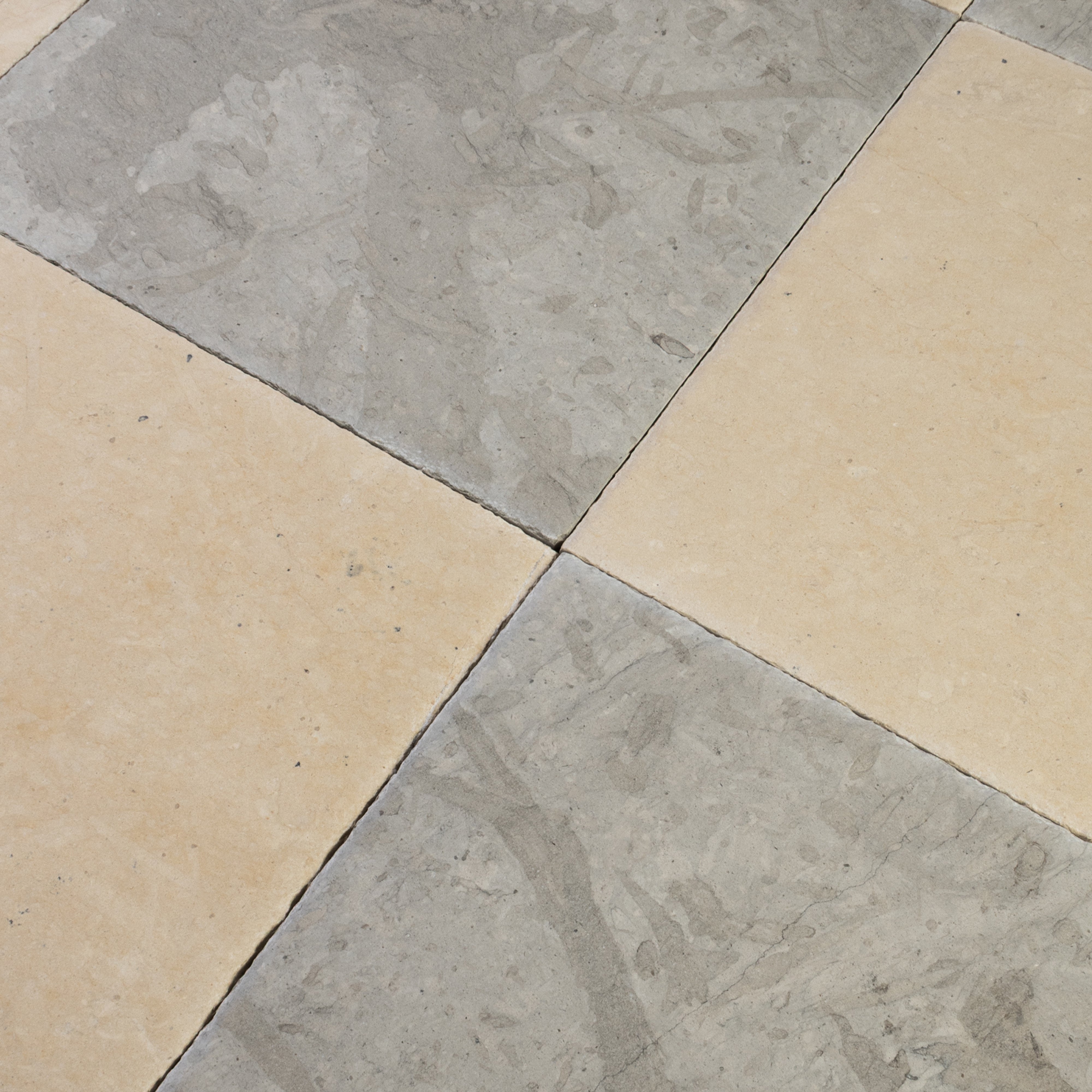 Tala Beige X Tala Grey 12x12 Patina Checker Tile