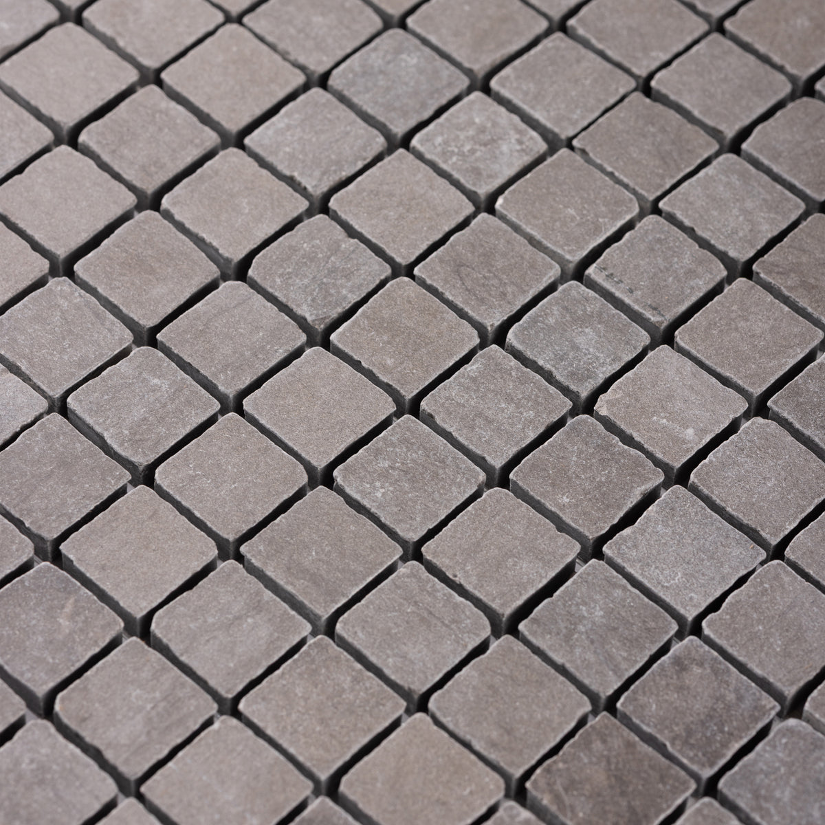 Grigio Foussana 1x1 Patina Marble Mosaic Tile