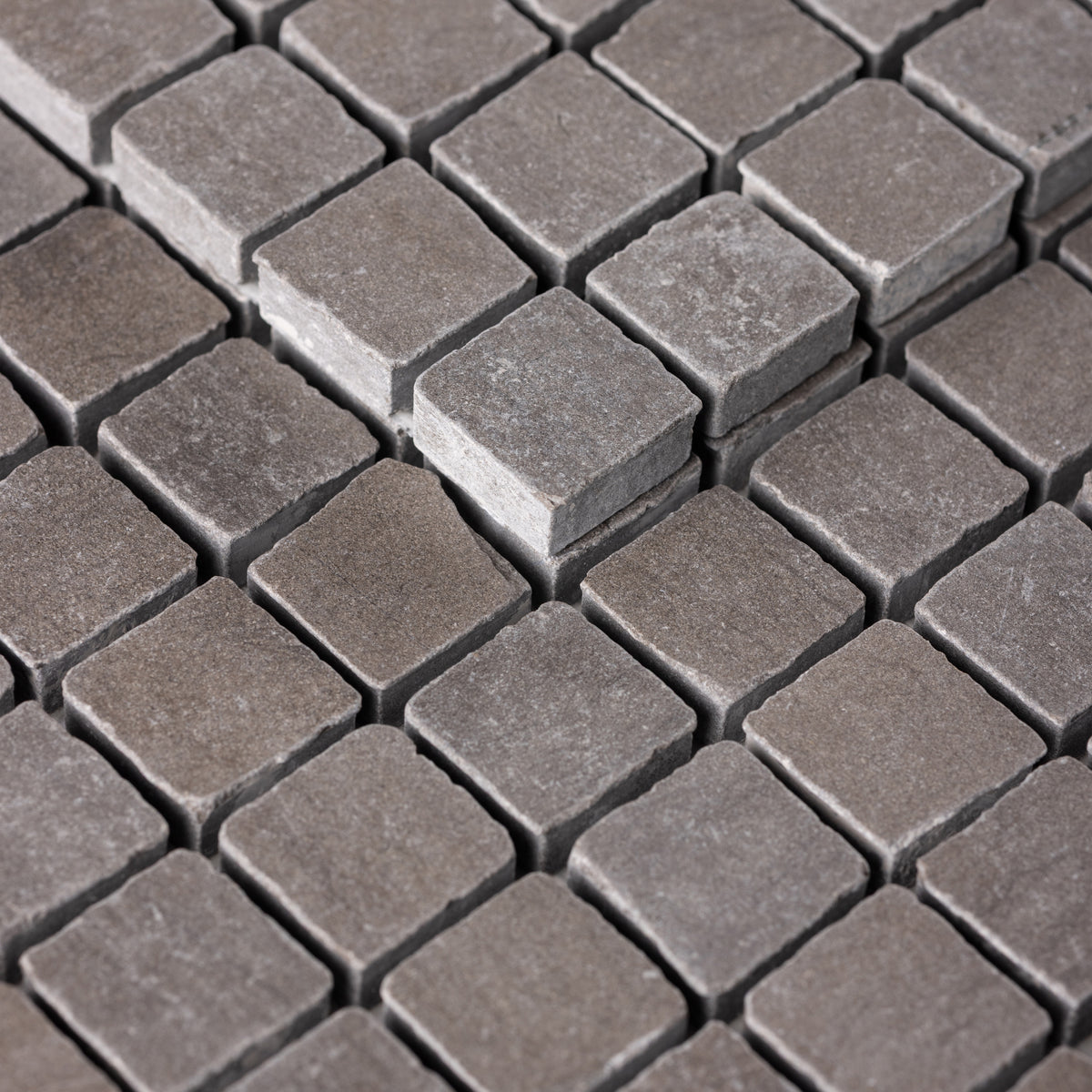 Grigio Foussana 1x1 Patina Marble Mosaic Tile