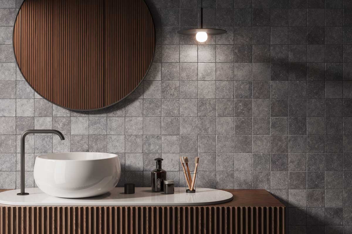 Belgian Bluestone Tumbled Naturalle Porcelain Tile 12x12