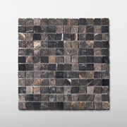 Bronze Fantasy 1x1 Patina Marble Mosaic Tile