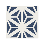 Estrella Dark Blue 8x8 Cement Tile