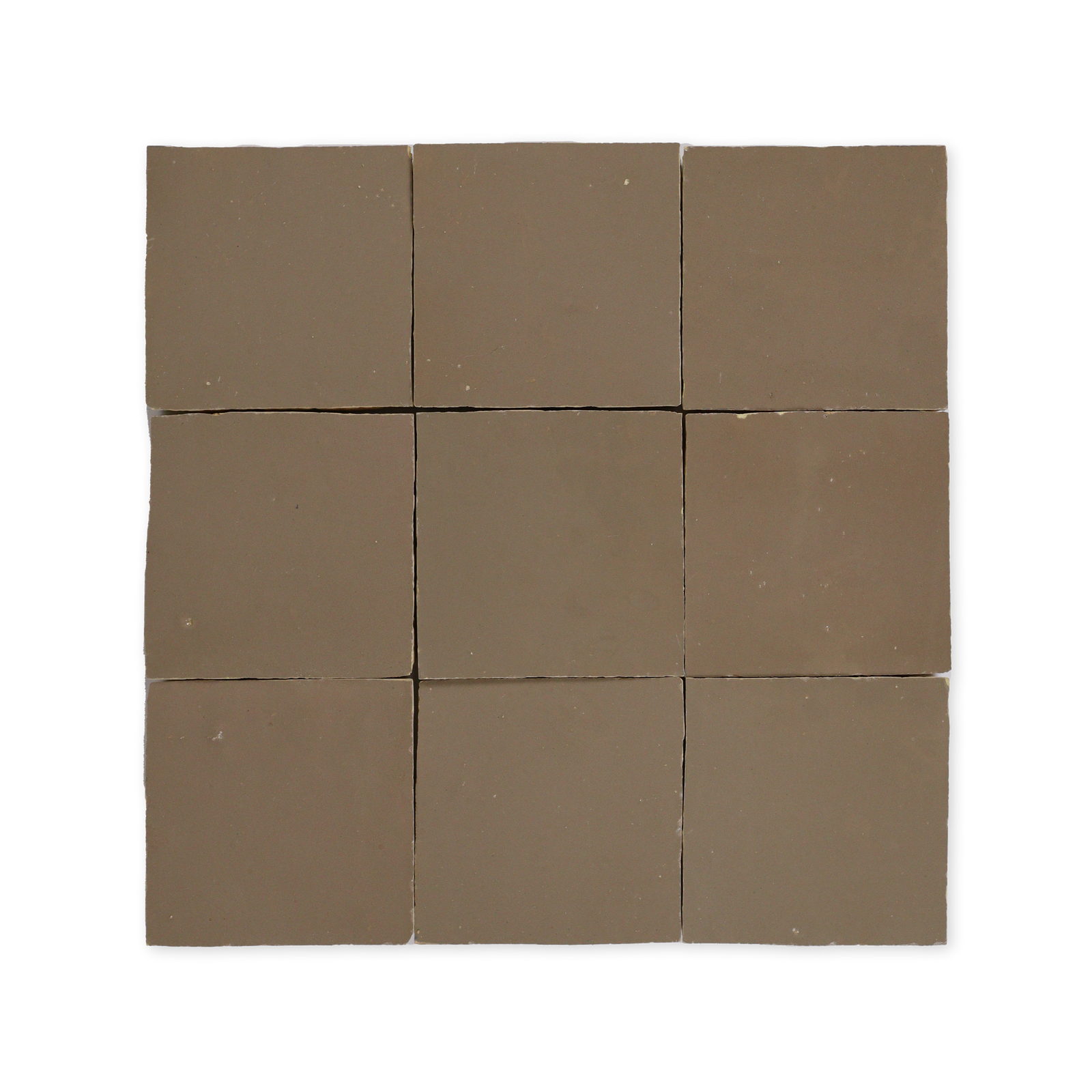 Handmade Moroccan Zellige 4x4 Latte Terracotta Tile