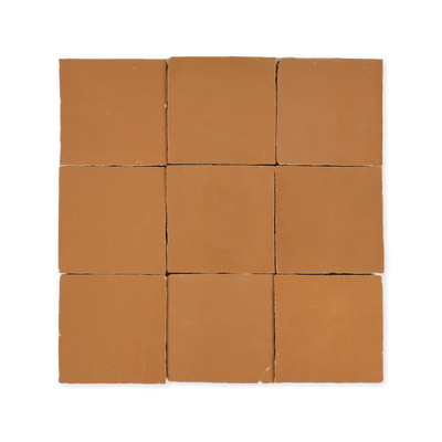 Handmade Moroccan Zellige 4x4 Pink Clay Terracotta Tile