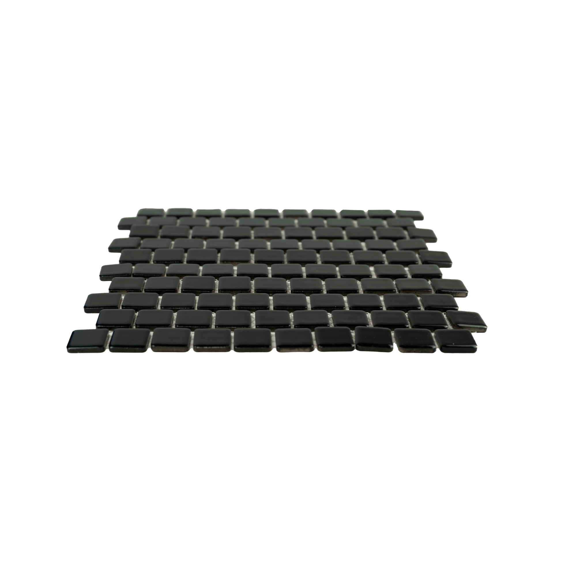 1x1 Black Pool Mosaic Tile - Cemento Collection