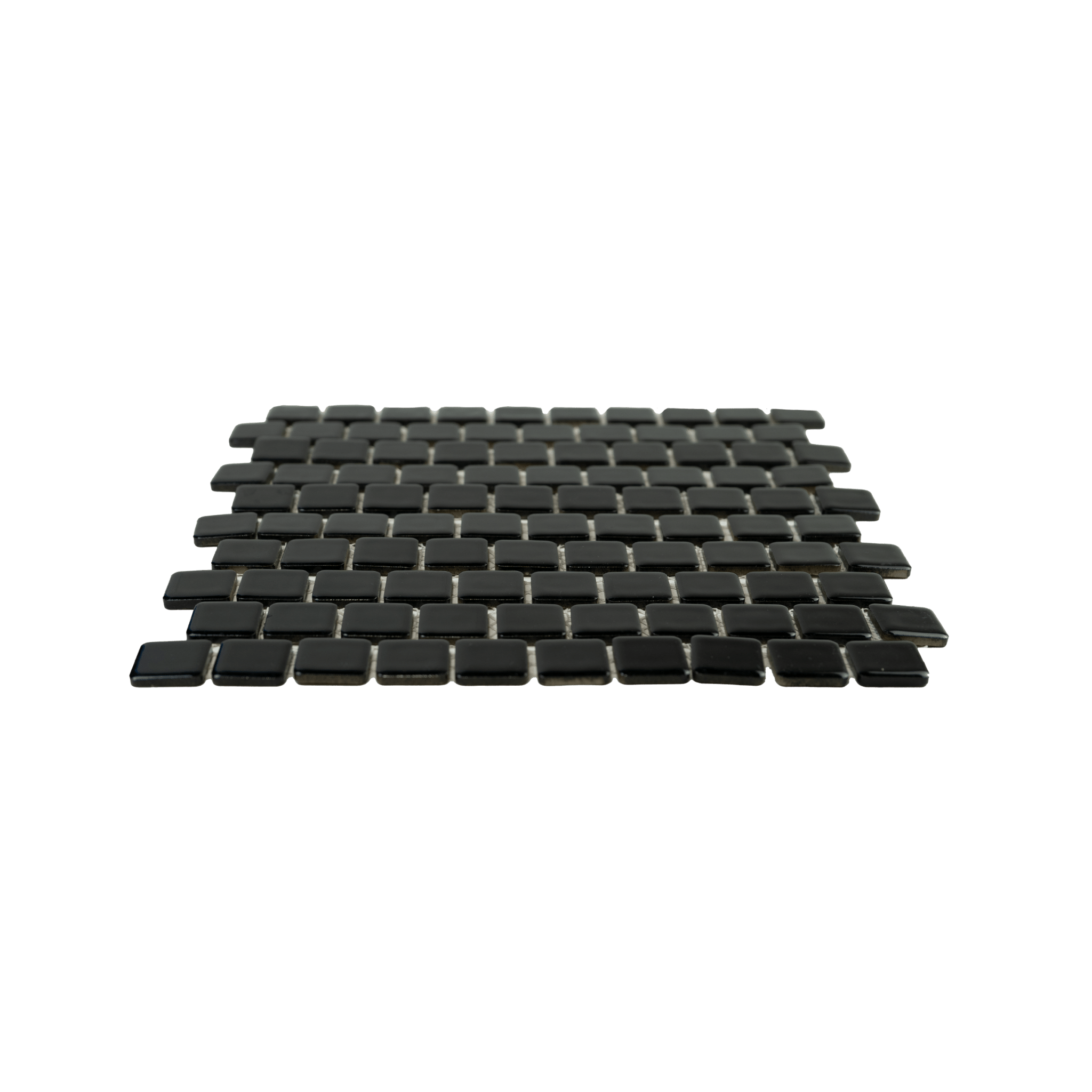 1x1 Black Pool Mosaic Tile - Cemento Collection
