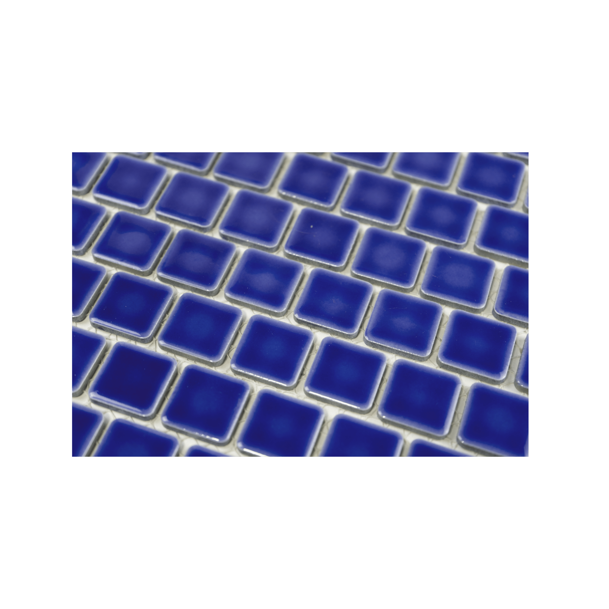 1x1 Electric Blue Pool Mosaic Tile - Cemento Collection