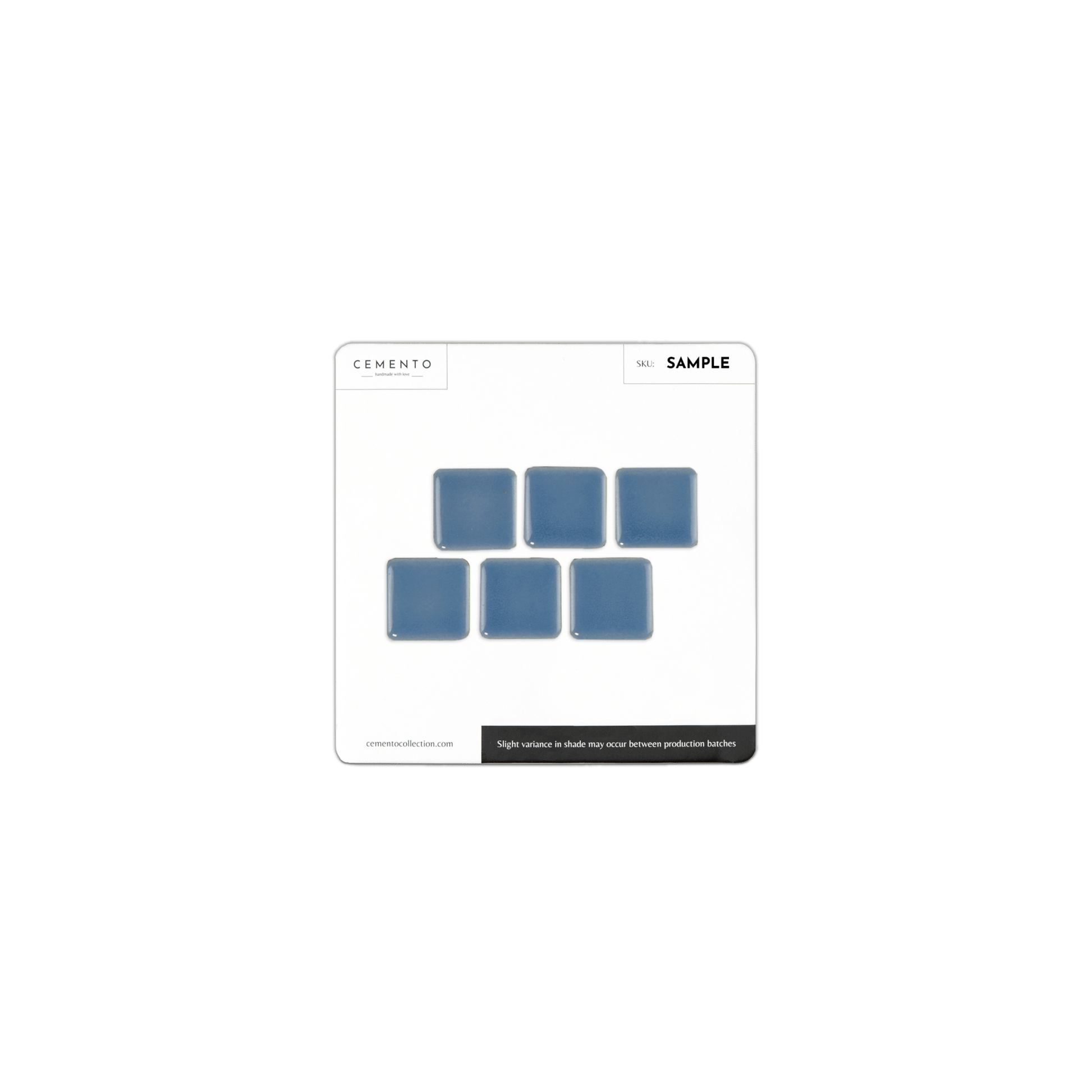 1x1 Sky Blue Pool Mosaic Tile - Cemento Collection