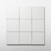 Chalk 4x4 Shell White Matte Porcelain Tile