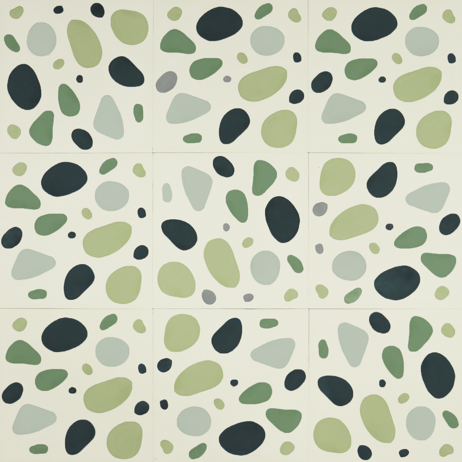 Pebble Green Cement Tile