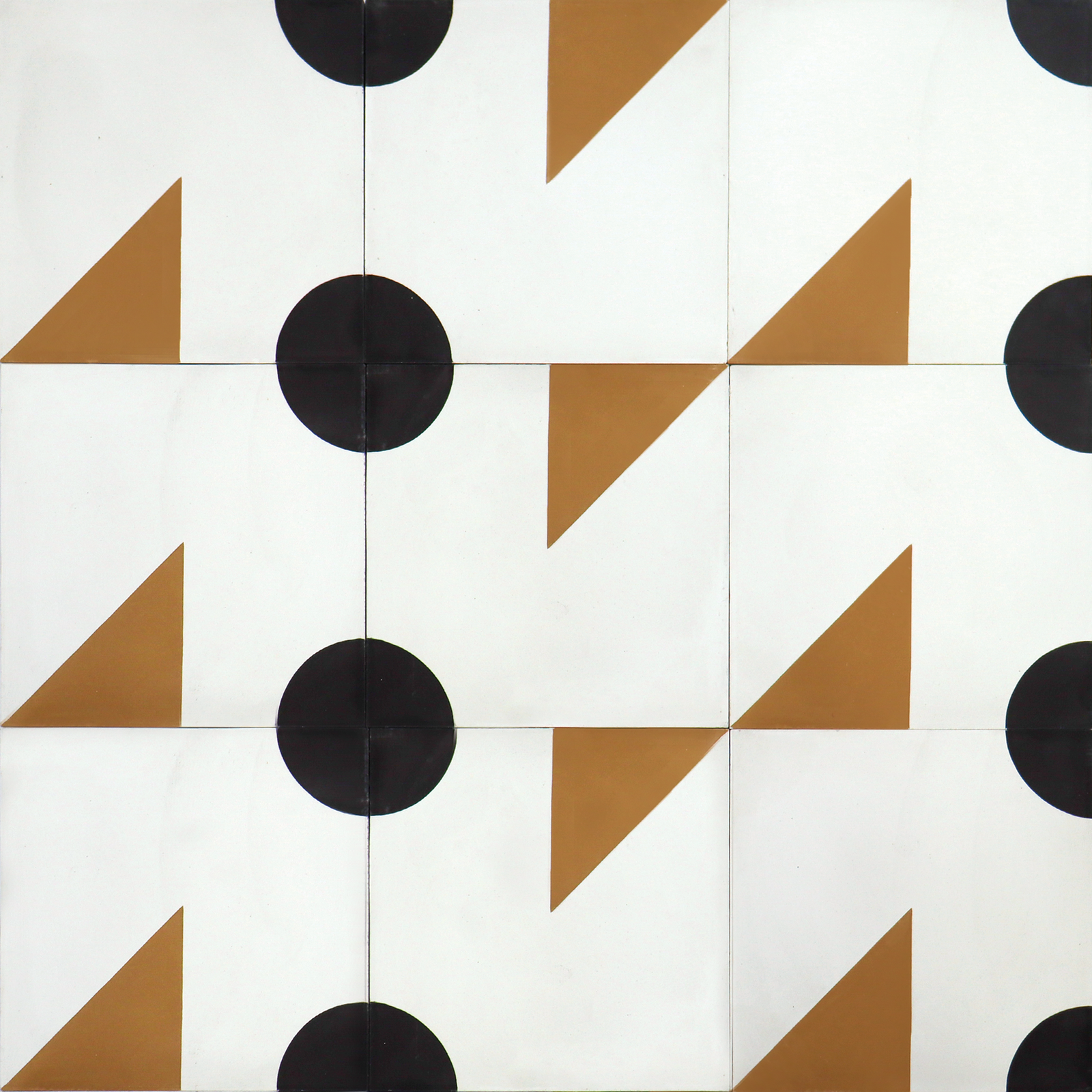 Diagonal Duet Cement Tile