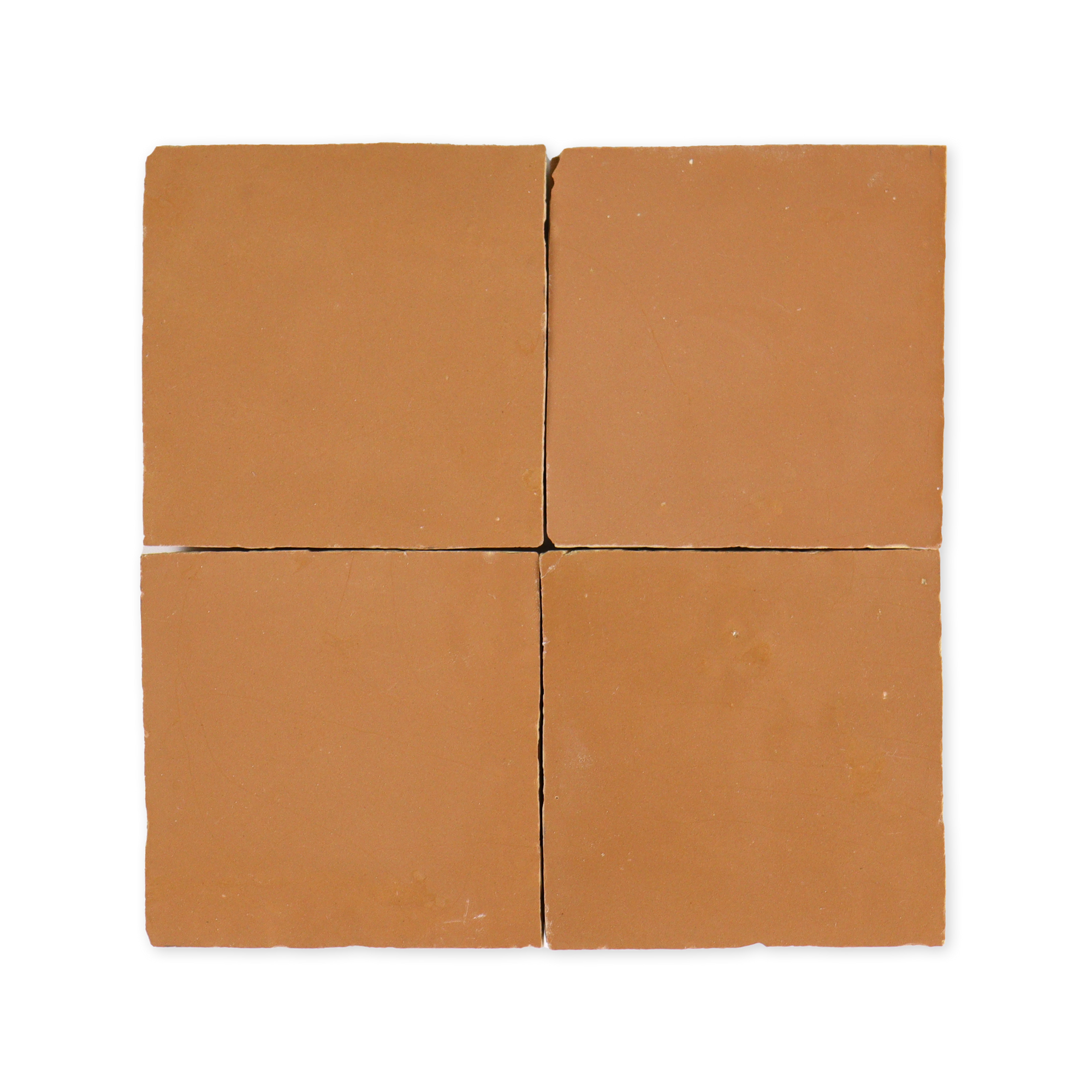 Handmade Moroccan Zellige 4x4 Pink Clay Terracotta Tile