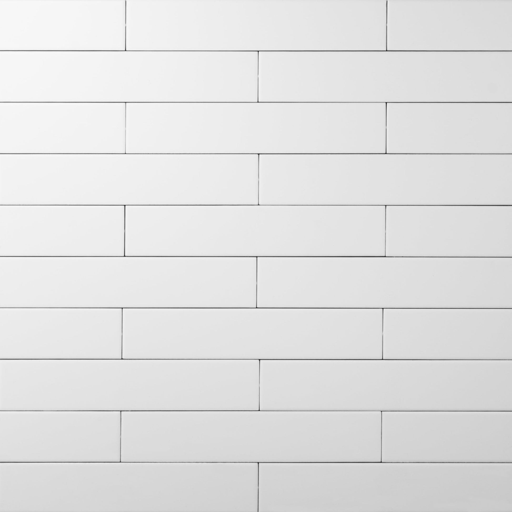 2x10 Snow White Matte Subway Tile - Cemento Collection