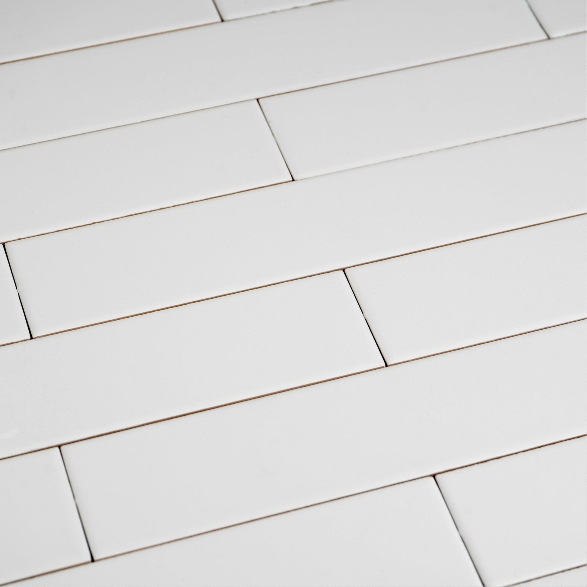 2x10 Snow White Matte Subway Tile - Cemento Collection