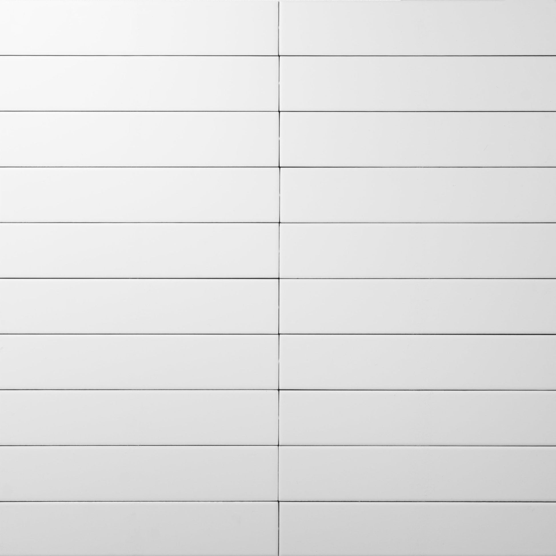 2x10 Snow White Matte Subway Tile - Cemento Collection