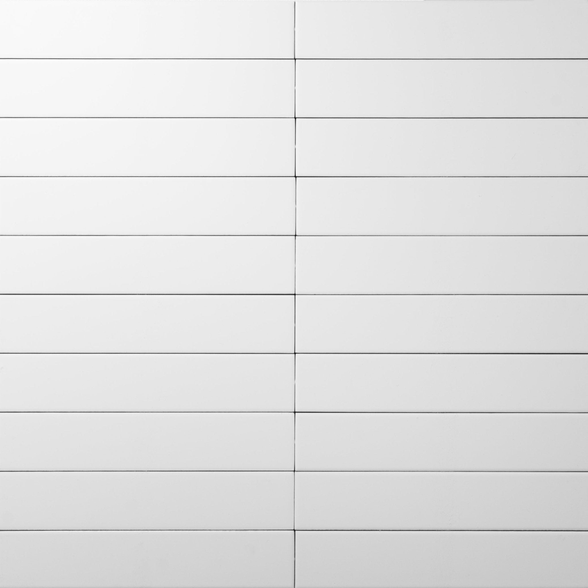 2x10 Snow White Matte Subway Tile - Cemento Collection