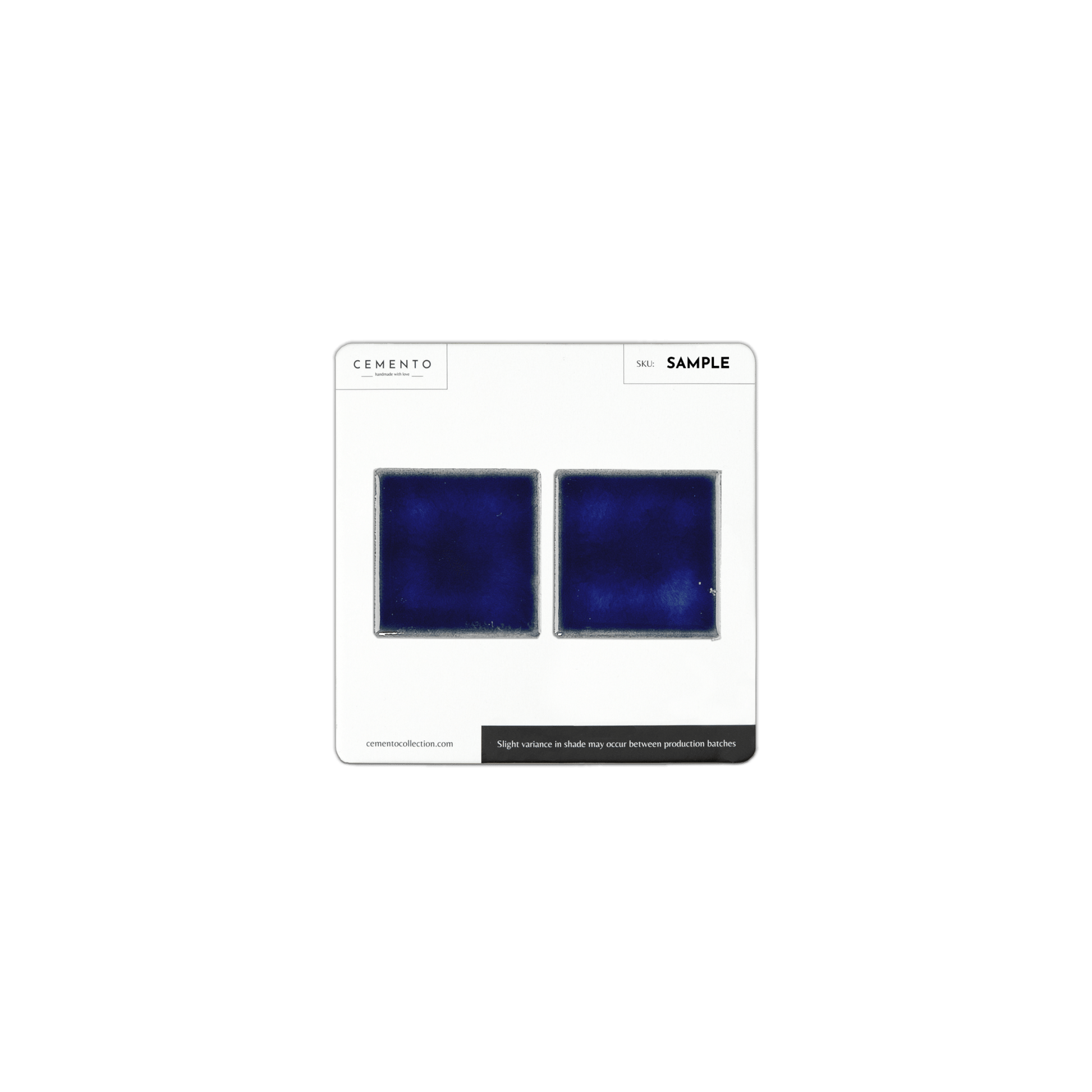 2x2 Cobalt Ocean Blue Pool Mosaic Tile - Cemento Collection