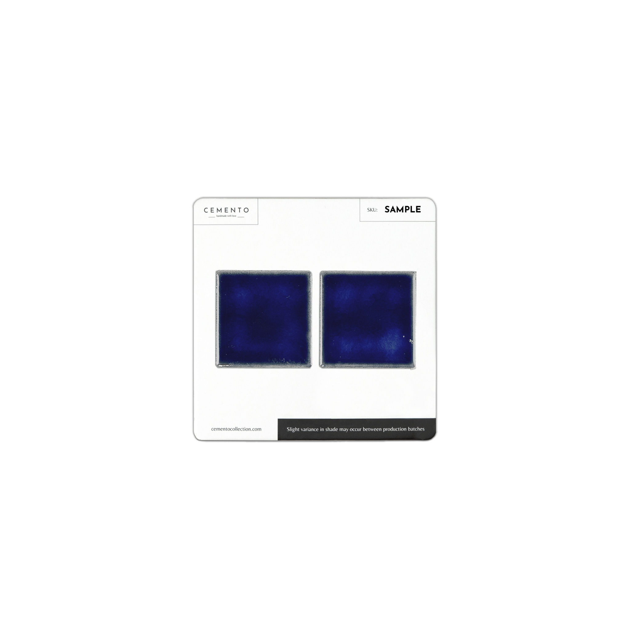 2x2 Cobalt Ocean Blue Pool Mosaic Tile - Cemento Collection