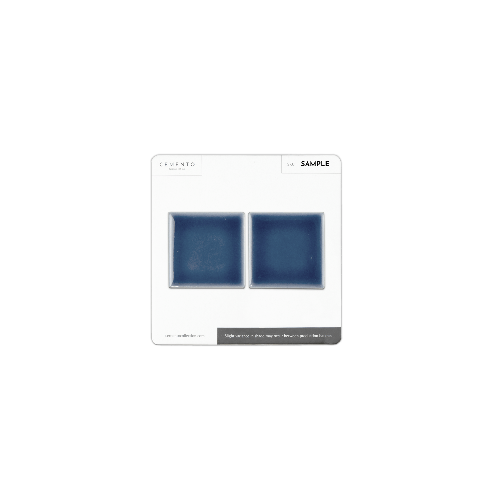 2x2 Navy Blue Pool Mosaic Tile - Cemento Collection