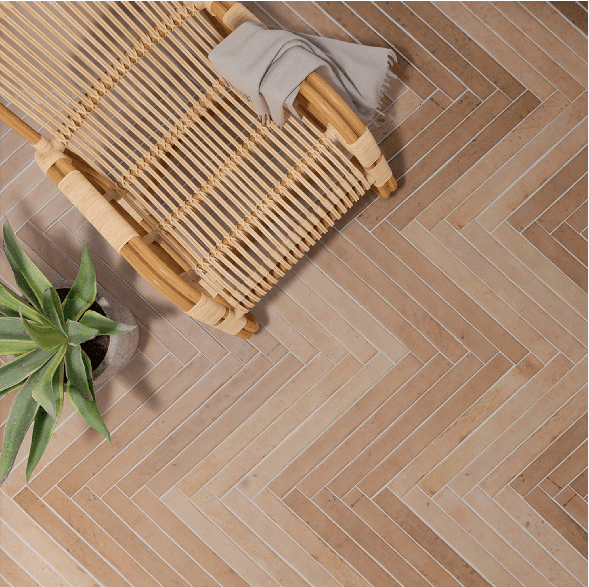 2x20 Cotto Light Terracotta Look Porcelain - Cemento Collection