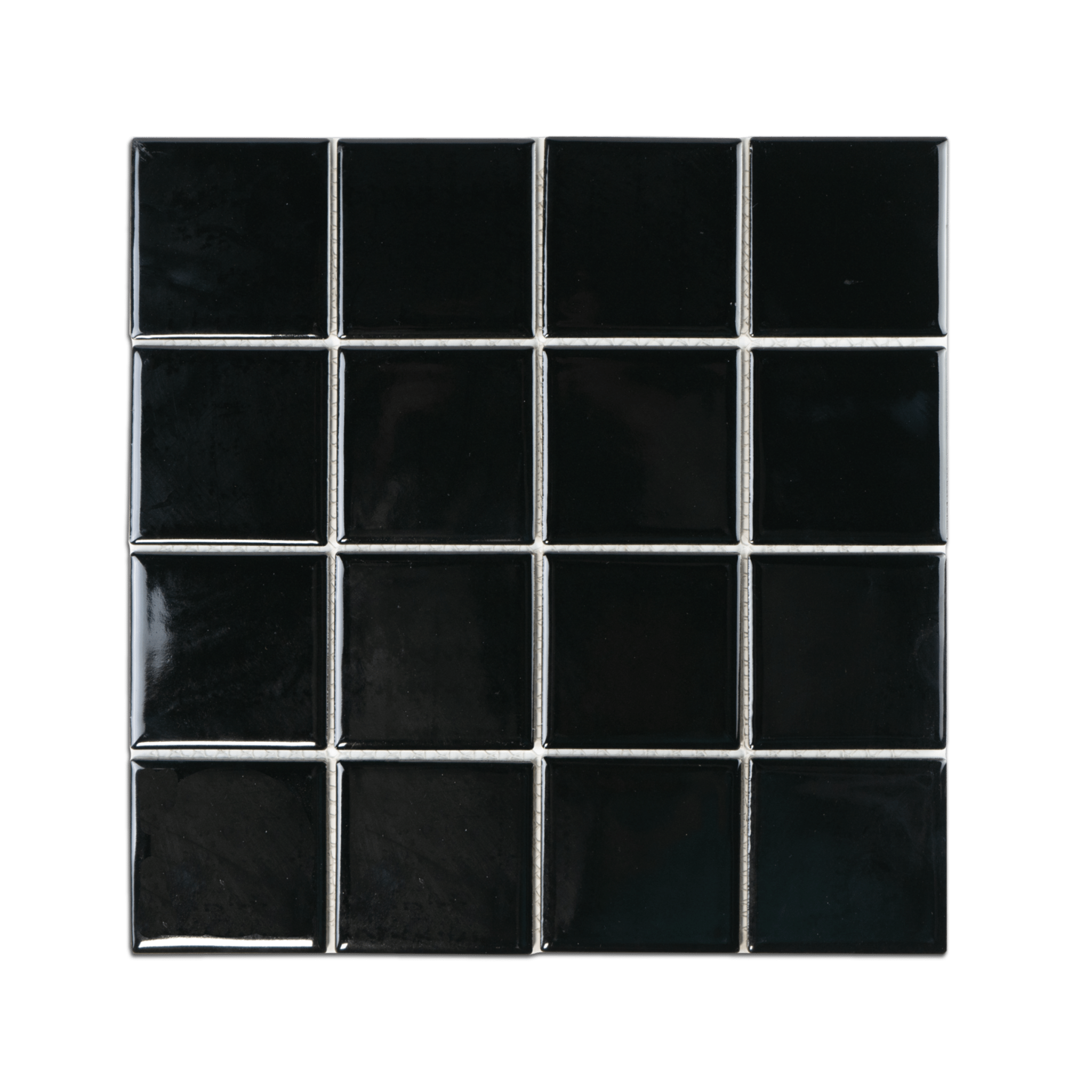 3x3 Black Pool Mosaic Tile - Cemento Collection