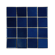 3x3 Cobalt Blue Pool Mosaic Tile - Cemento Collection