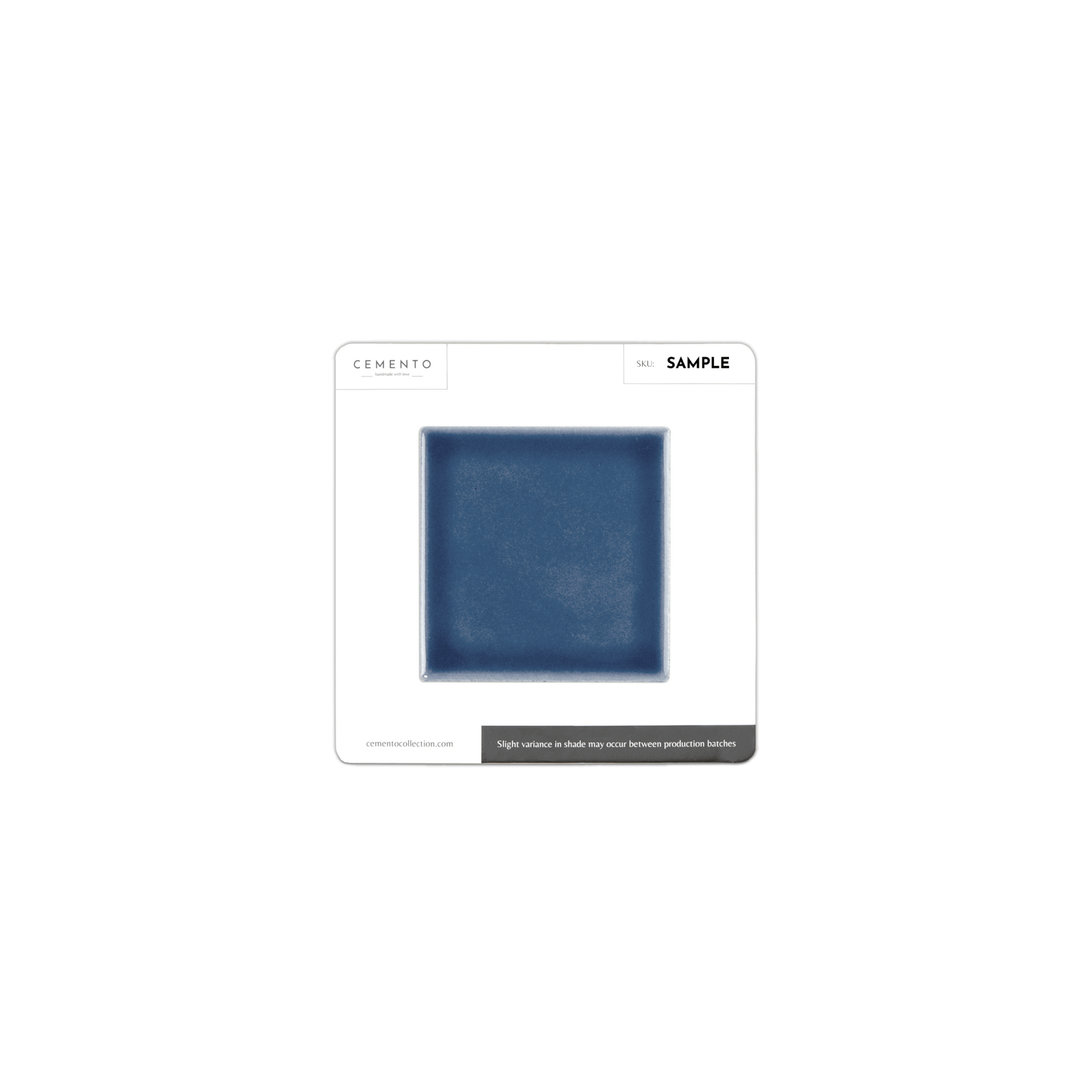 3x3 Navy Blue Pool Mosaic Tile - Cemento Collection