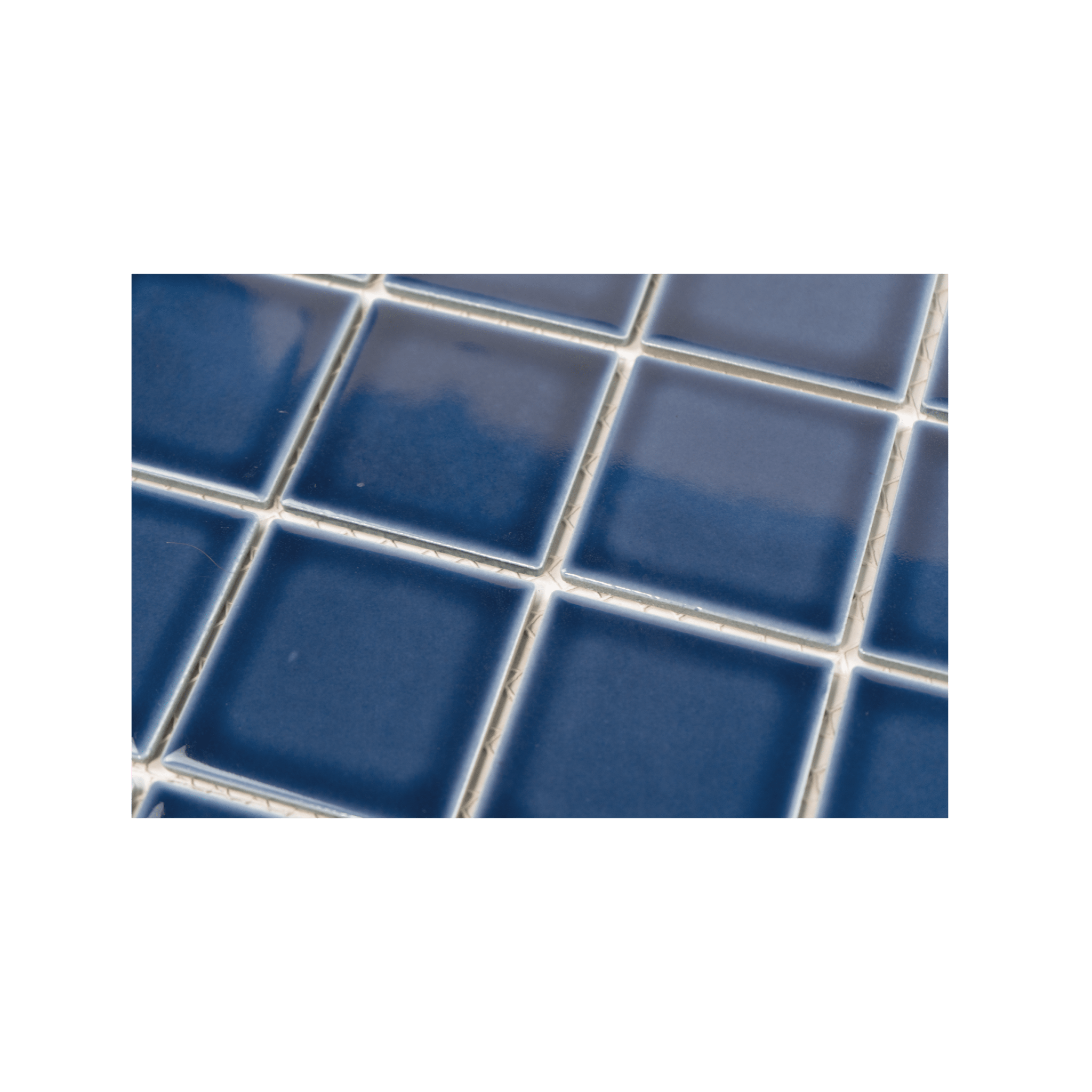 3x3 Navy Blue Pool Mosaic Tile - Cemento Collection