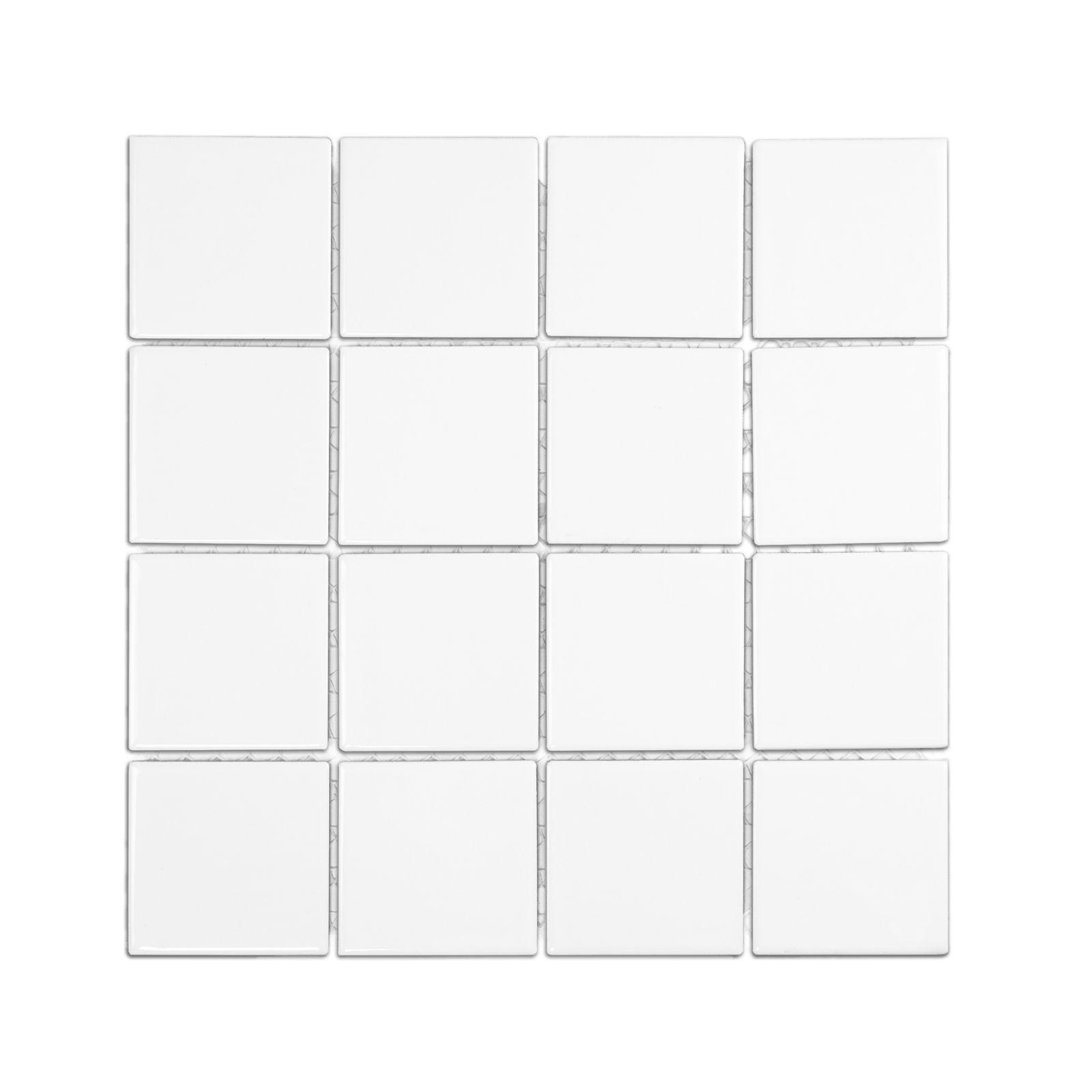 3x3 White Pool Mosaic Tile - Cemento Collection