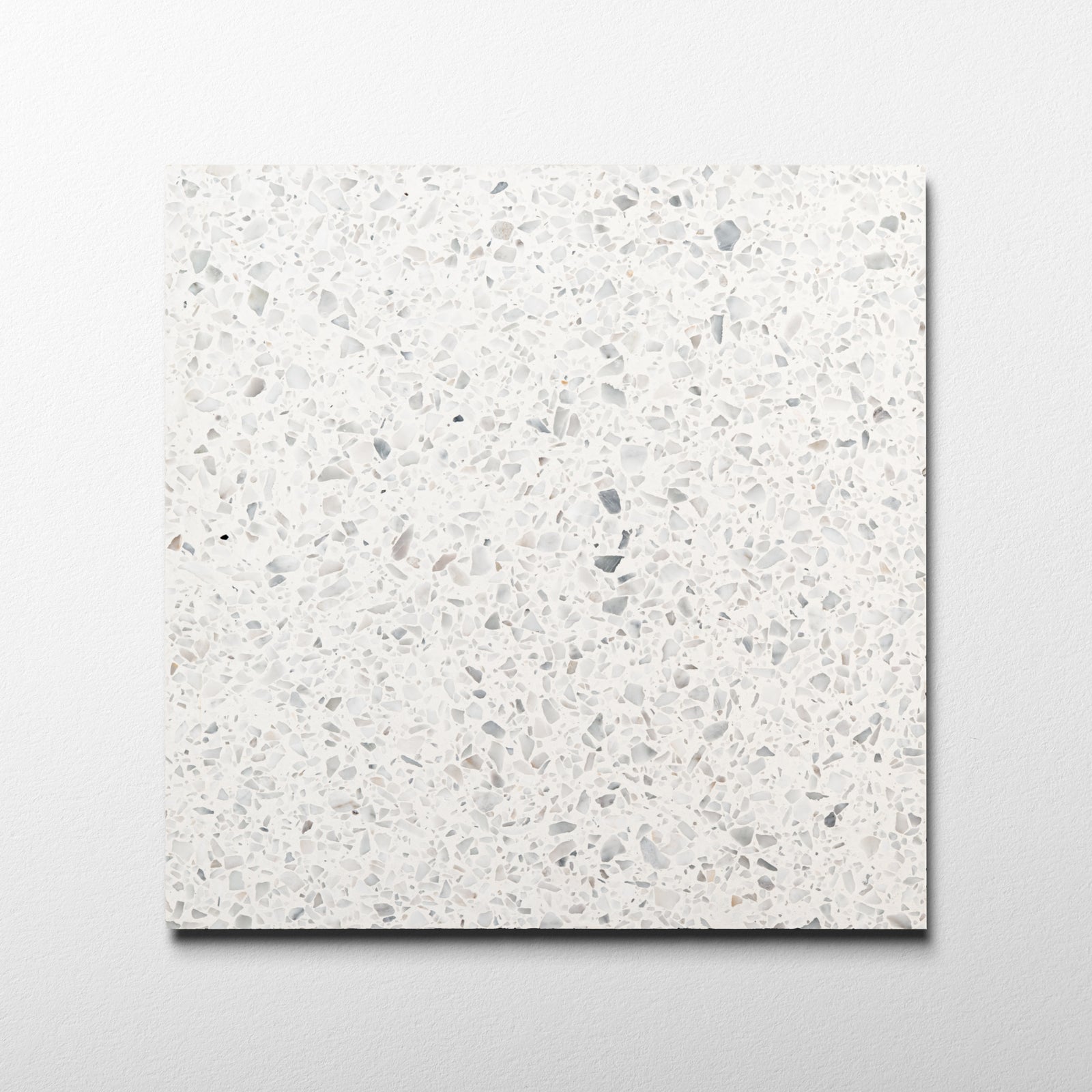 Elba Ice White 16x16 Terrazzo Tile