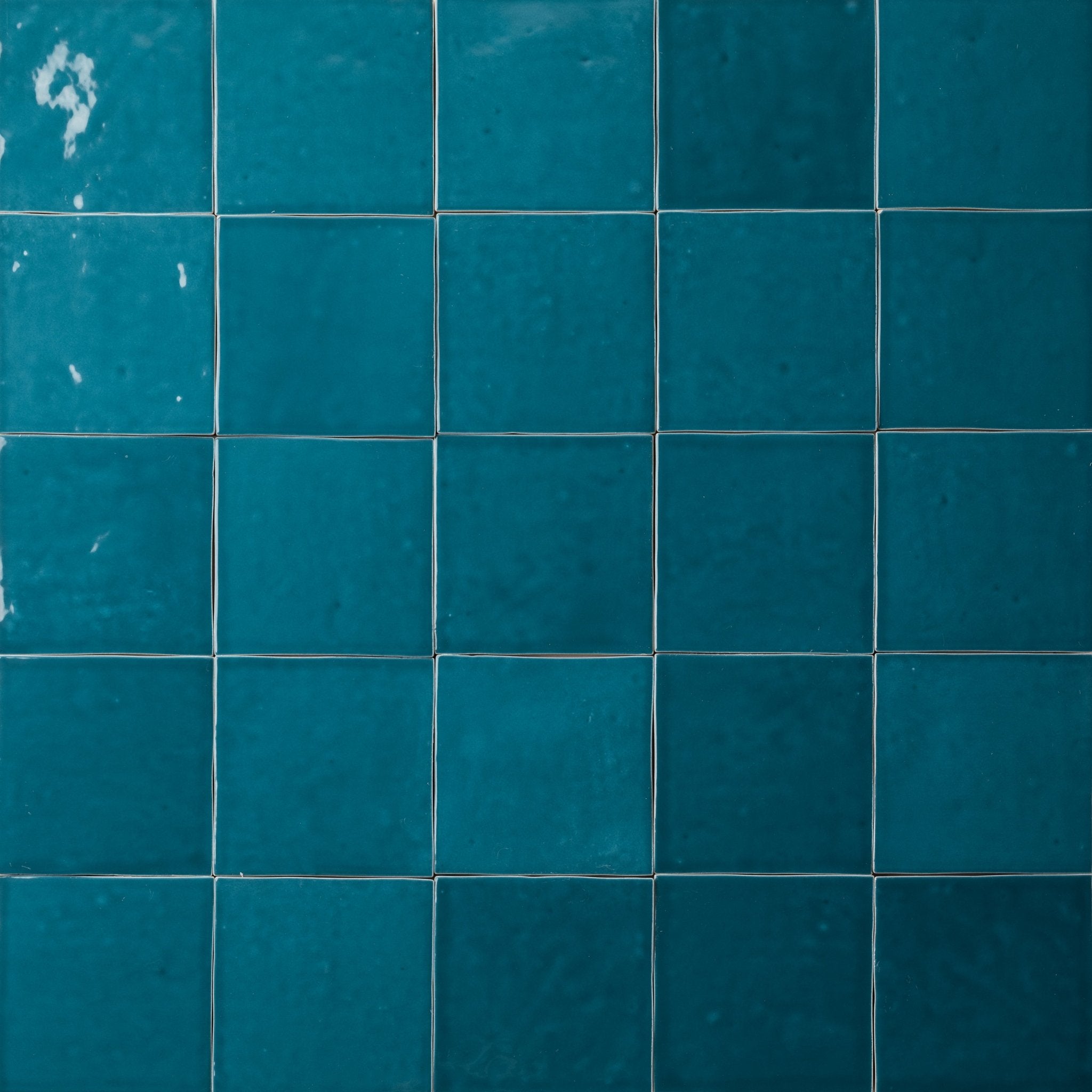 Aquamarine ceramic tile