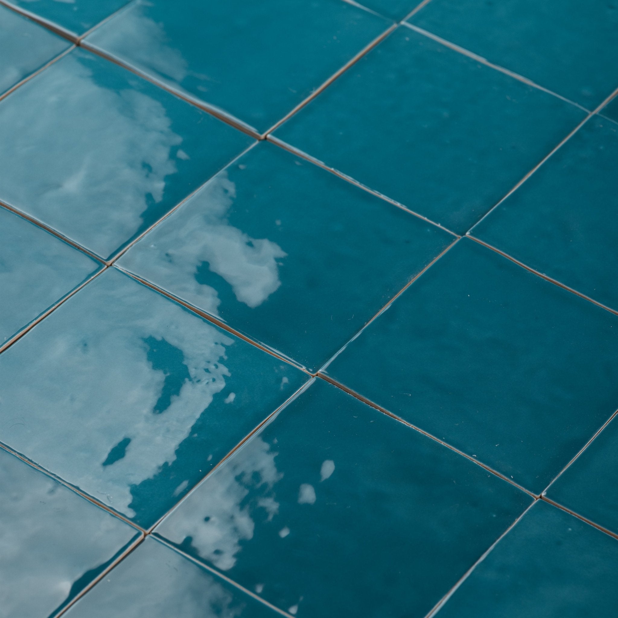 Blue ceramic tile