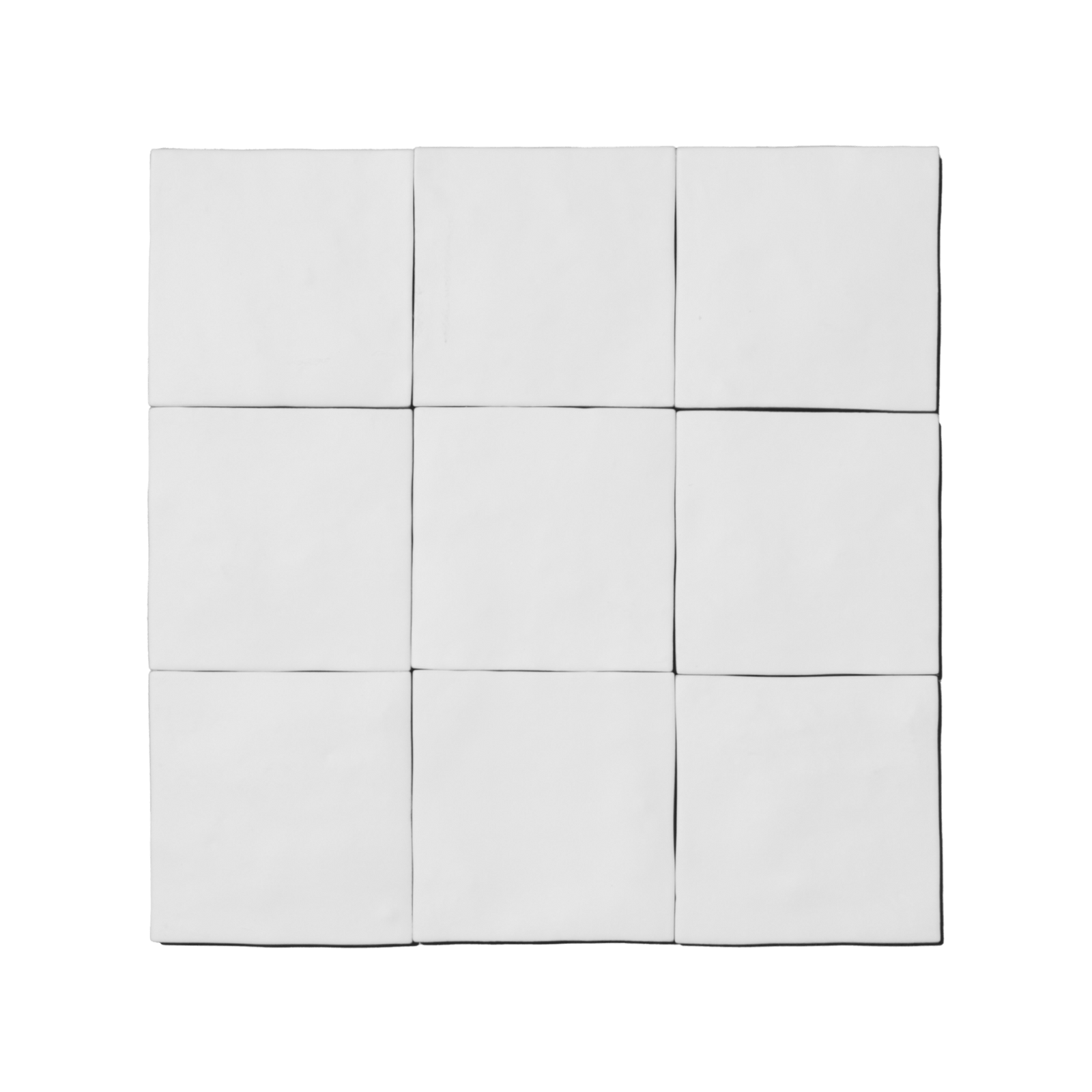 4x4 Fes Bright White Matte - Cemento Collection