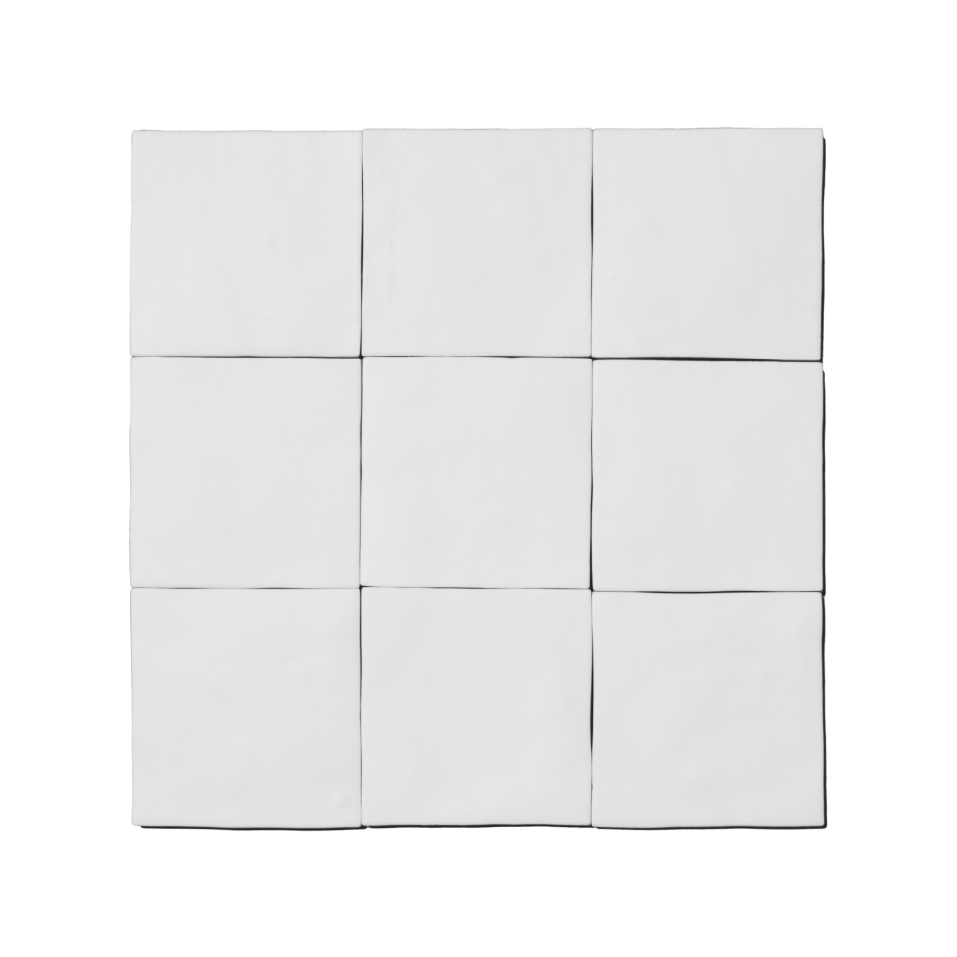 4x4 Fes Bright White Matte - Cemento Collection