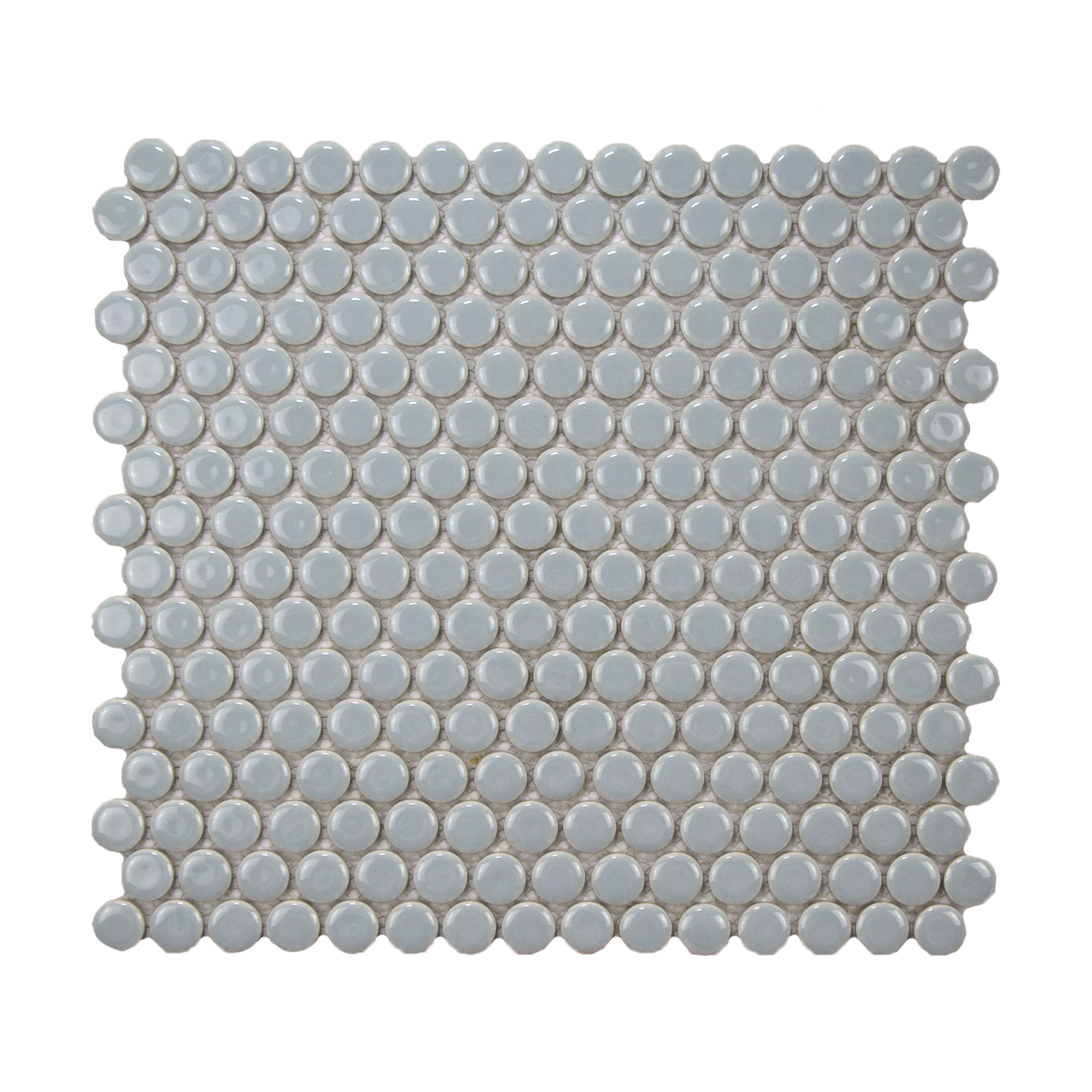 Cloudy Glossy Penny Round Mosaic Tile - Lot of 79.2 Sq ft