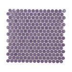 Light Purple Matte Penny Round Mosaic Tile - Lot of 79.2 Sq ft