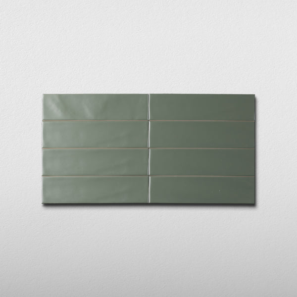 Green Subway Tile 2x8 – Cemento Collection