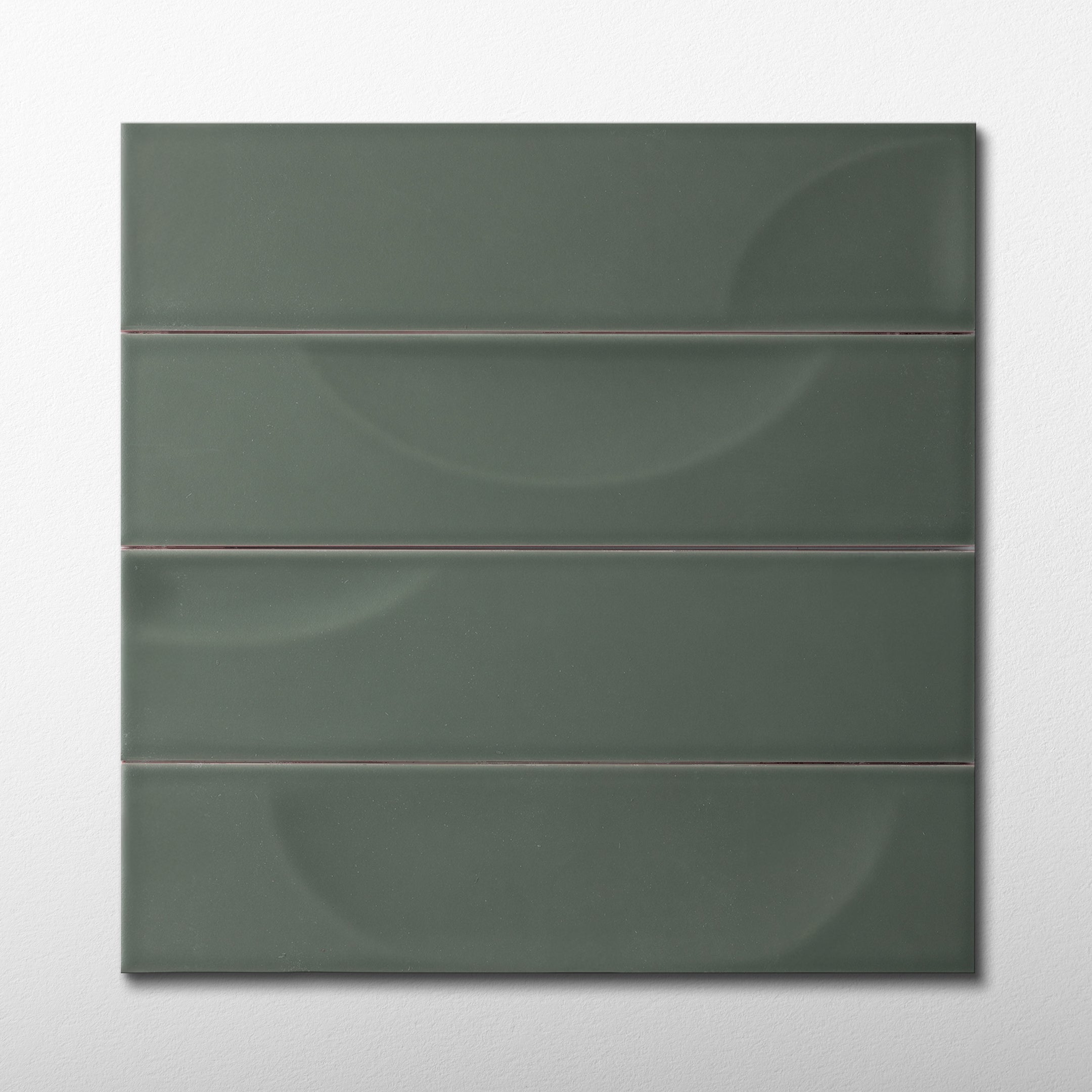 Hoop Wave 2.5x10 Silence Green Ceramic Tile
