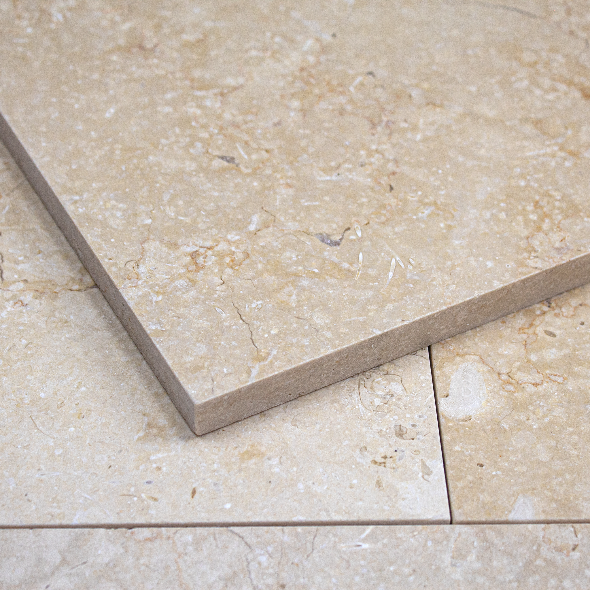 Limestone 12x12 Cream Honed Tile