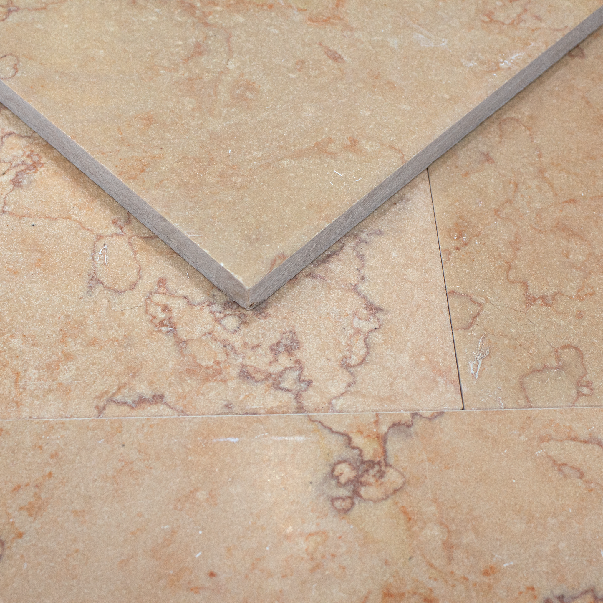 Limestone 12x12 Rose Brushed and Honed Tile