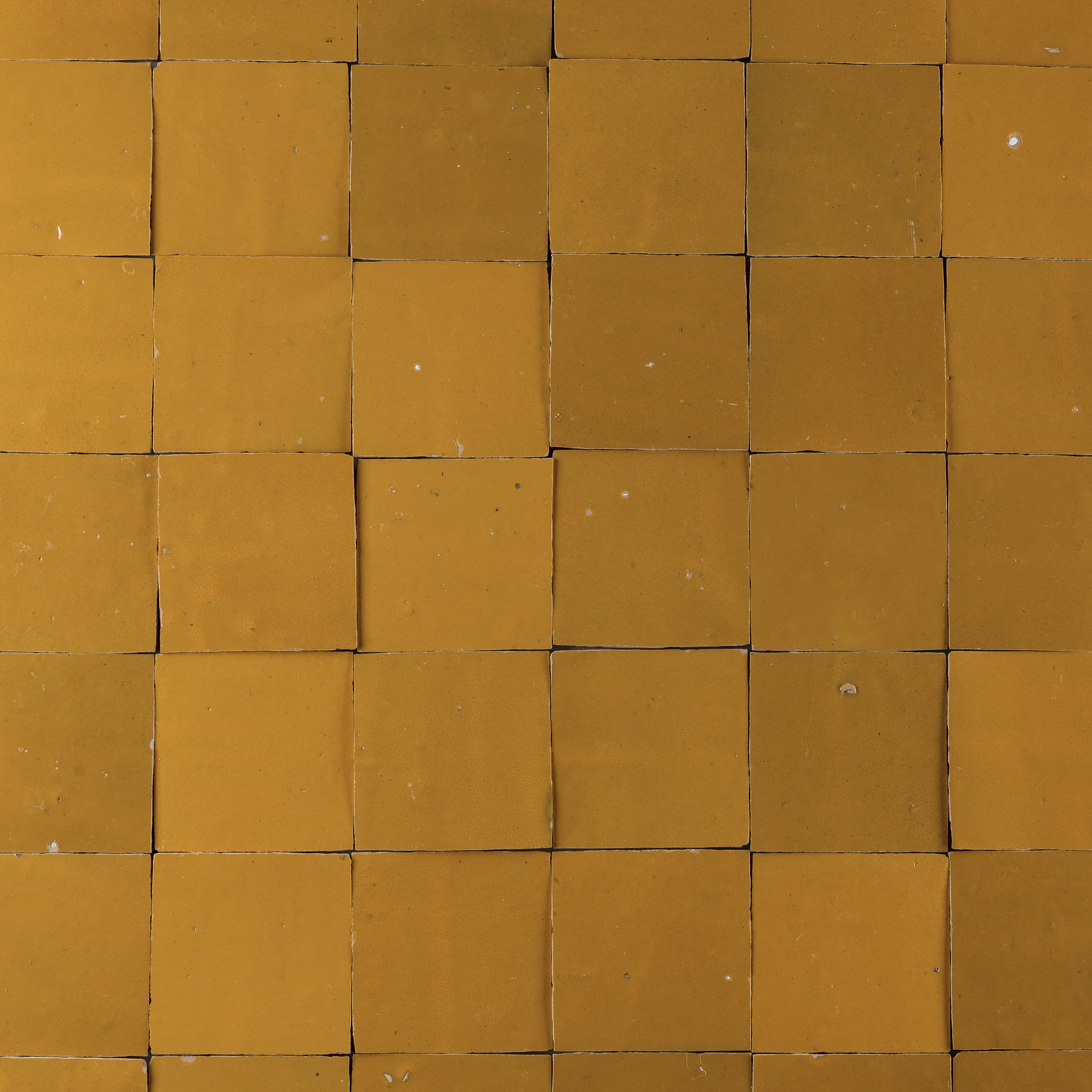 Handmade Moroccan Zellige 4x4 Dijon Yellow Terracotta Tile